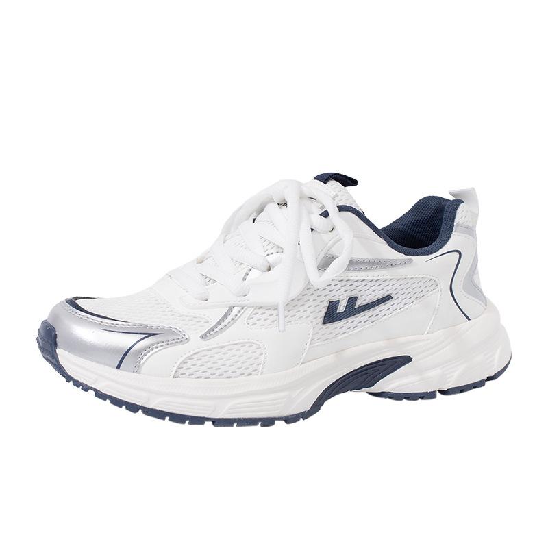 Trendy design dad shoes spring and autumn new lightweight sports shoes mesh platform single shoes women