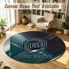 Runder Teppich Benutzerdefinierter NamePhiladelphia Eagles Muster Rutschfester Teppich Wohnbodendekoration