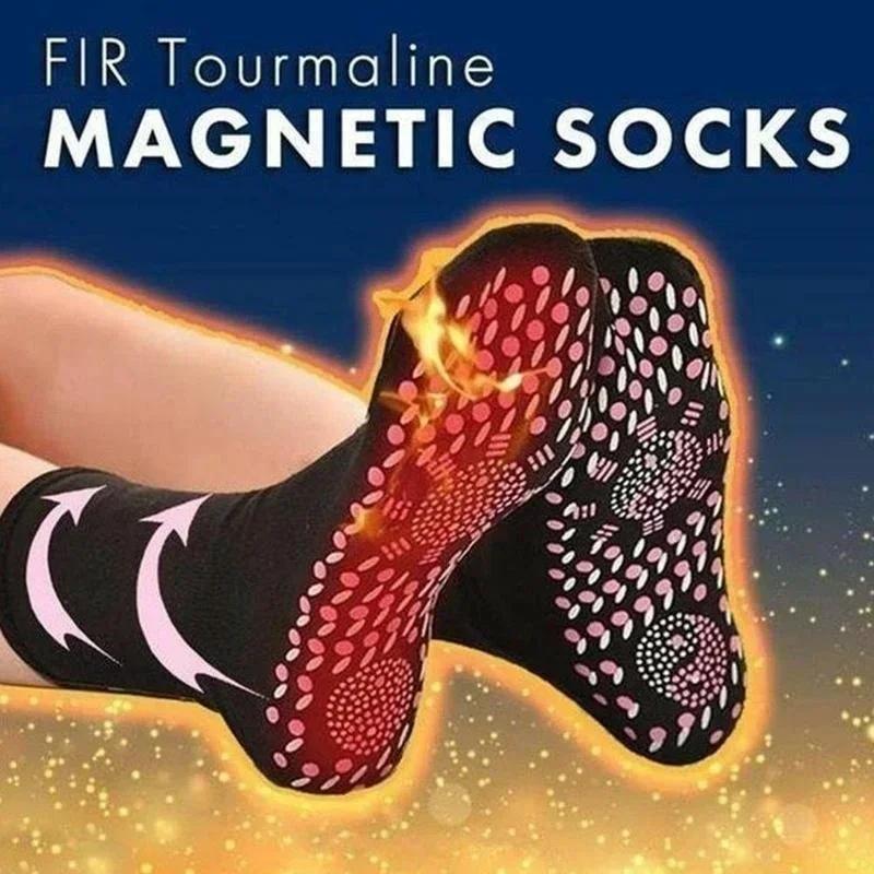 2Pairs Professional Unisex Self Heating Socks  Therapy Health Care Breathable Foot Massager Ski Warm Socks Warm Comfortable
