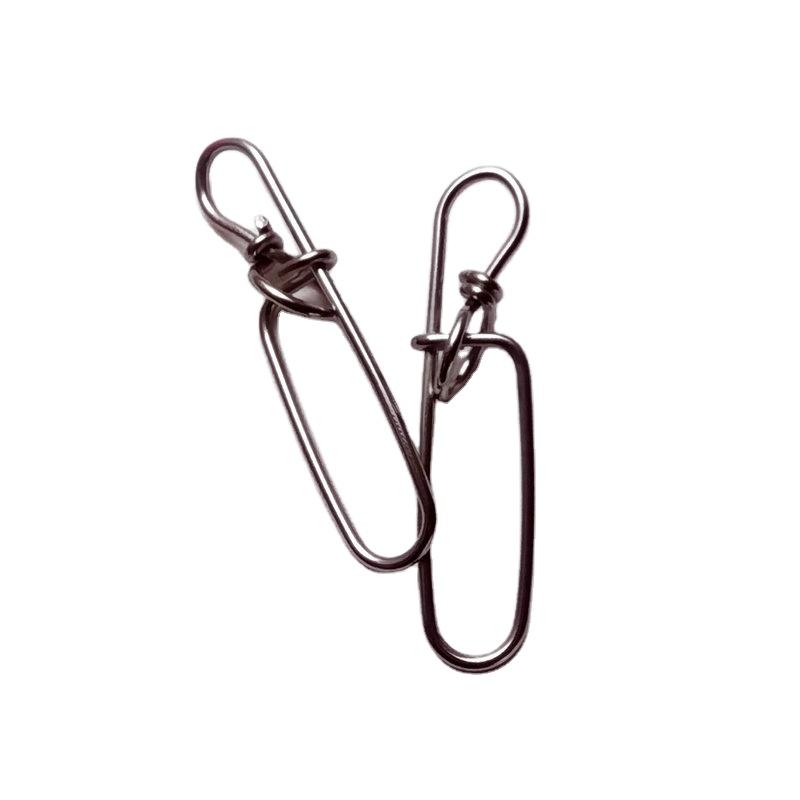 Stainless Steel Double Insurance Inside Lock Pin Quick Ringlock for Hard Soft Lure Bait Saltwater Fishing Connector