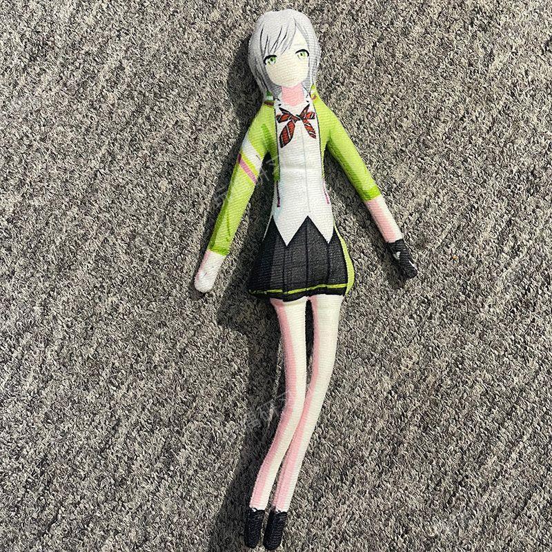 28cm Kanade Voisaki Project Sekai Plush Doll Flexible Wire Frame Poseable Body Twistable Shape Music Themed Collectors Gift