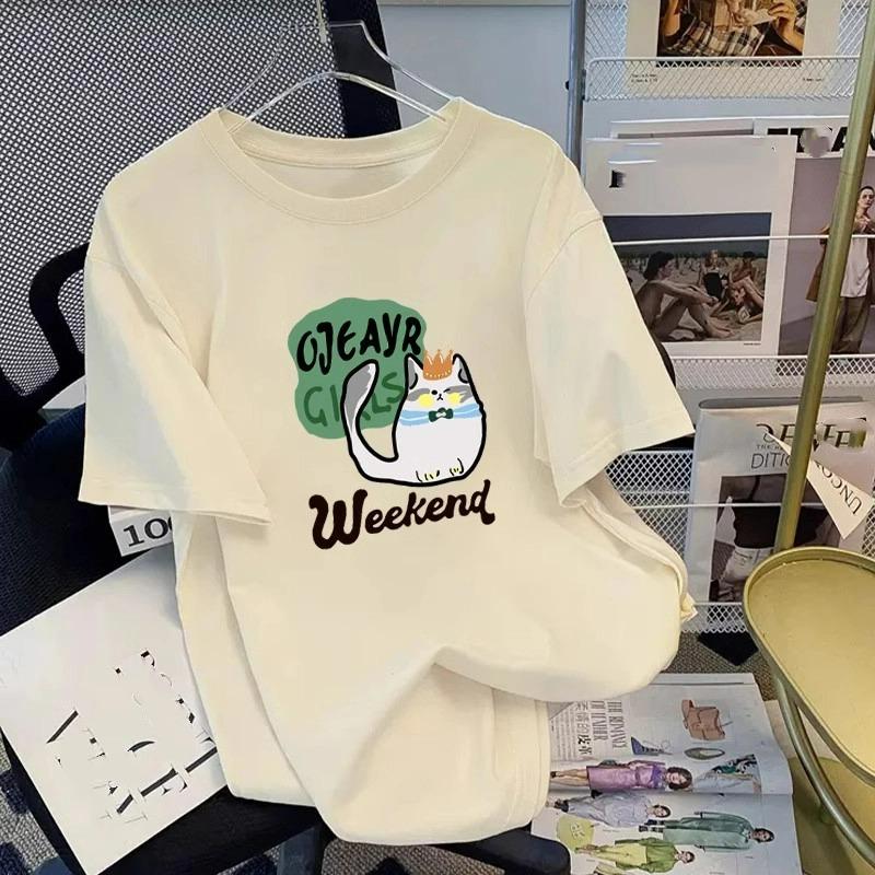 Sommer Kinder Erwachsene Mode Schmetterlingsdruck Kurzarm T-Shirt Outdoor Lässig O-Ausschnitt Übergroß Damen T-Shirts Top Mädchen Kleidung