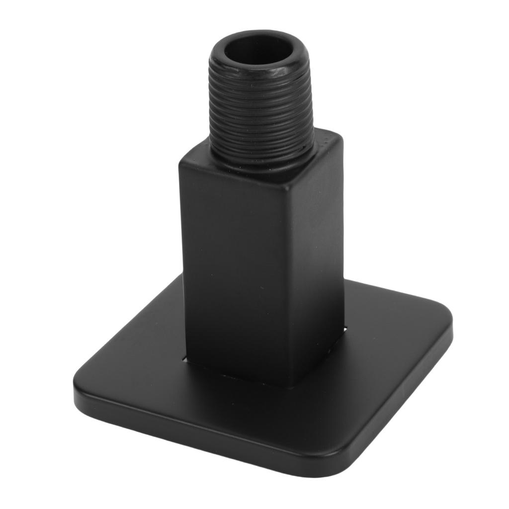 Straight Shower Arm 8.5cm Black Stainless Steel Ceiling Mount Shower Extender for Shower Head