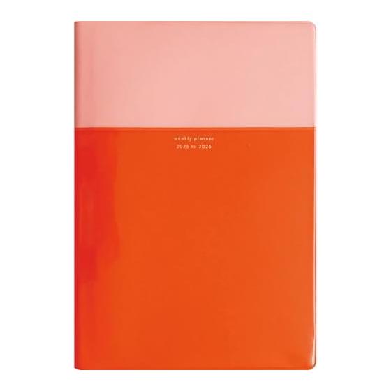 El Commune Matka Notebook Starting April 2025 B6 Weekly Left Couche Coral DR-WB-448