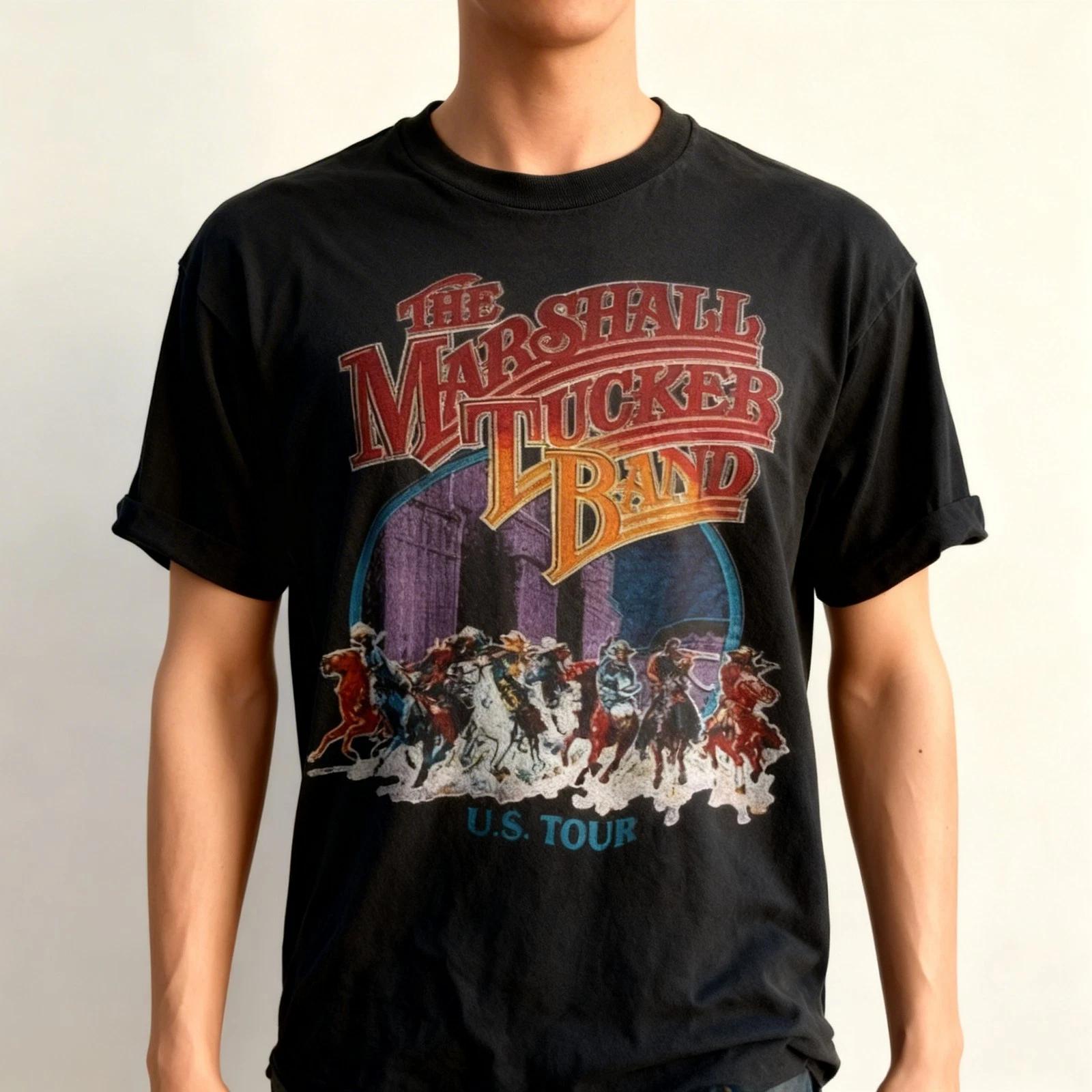 The Marshall Tucker Band Live In Concert Us Tour 70 Charcoal Unisex Shirt WA318 S