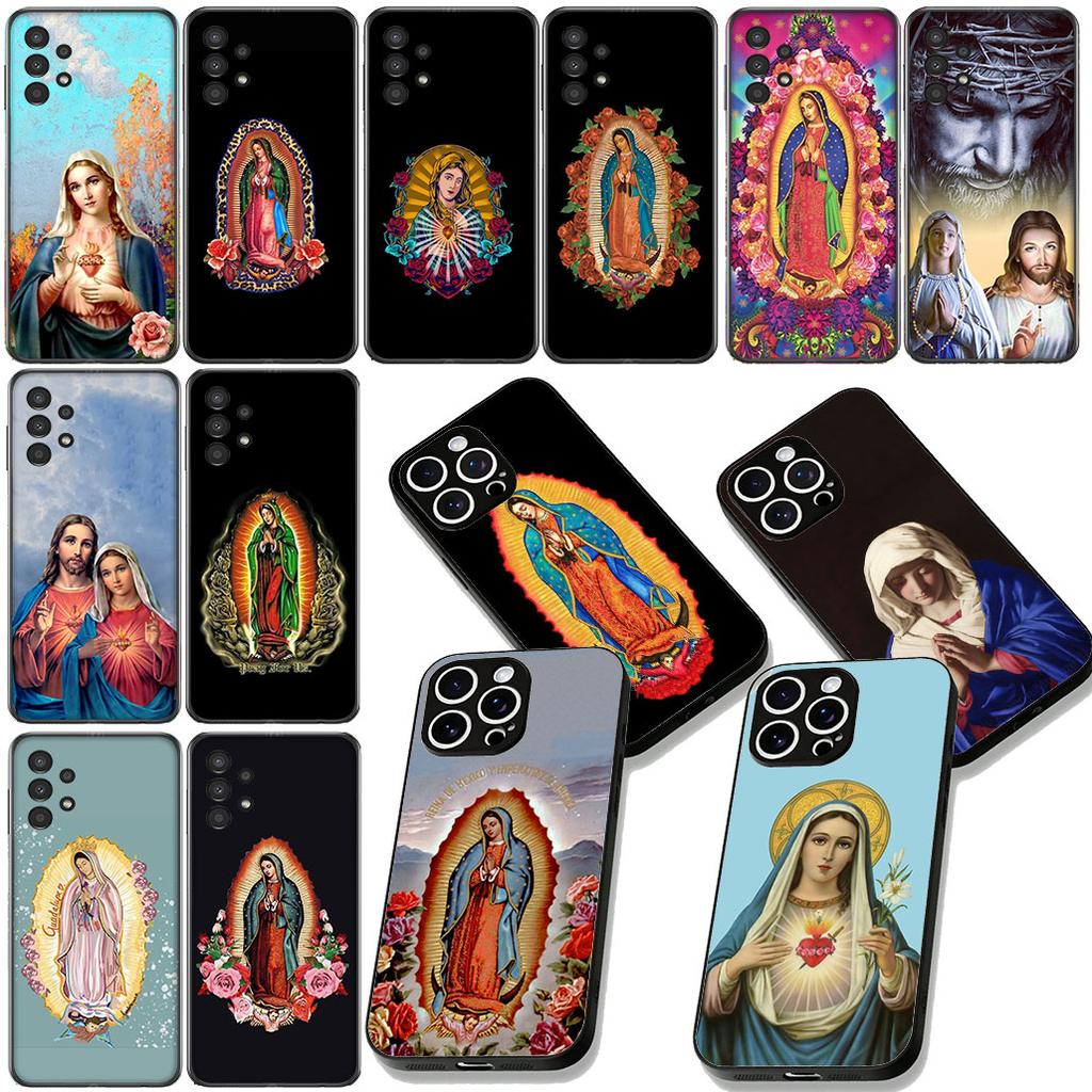 Virgen de Guadalupe Phone Case for Samsung Galaxy S22 S21 S20 FE Ultra Plus A35 A36 A37 A33 A34 A04 A71 Protective Cover