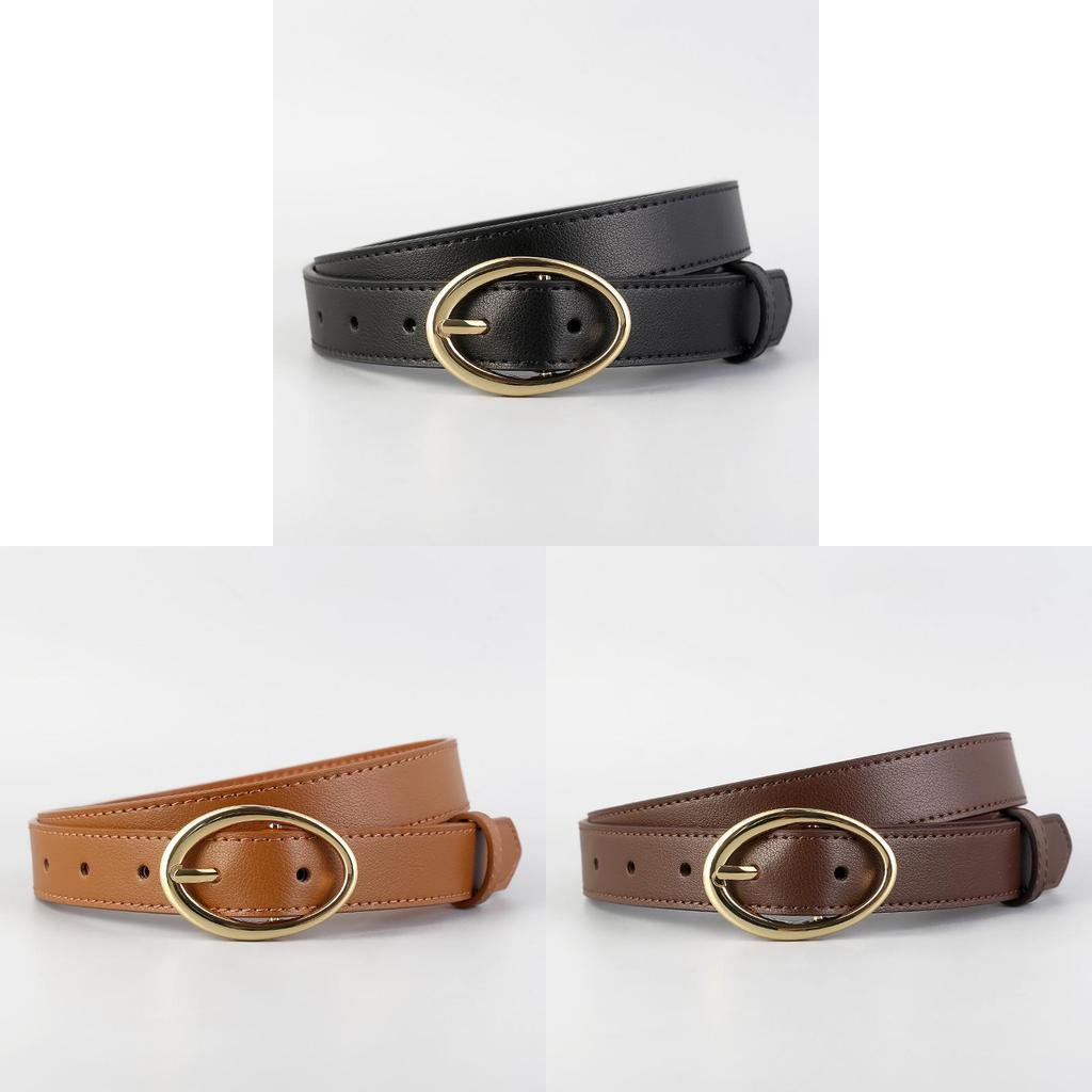 Ladies Leather Waist Belt With Alloy Buckle For Daily Casual And Outings