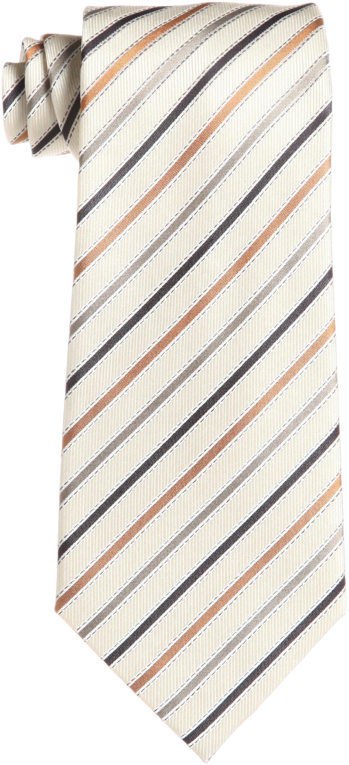 [Hiroko Koshino Homme] Striped Necktie 003254-20000-2901 09 Cream base, beige, gold, wine stripe FREE