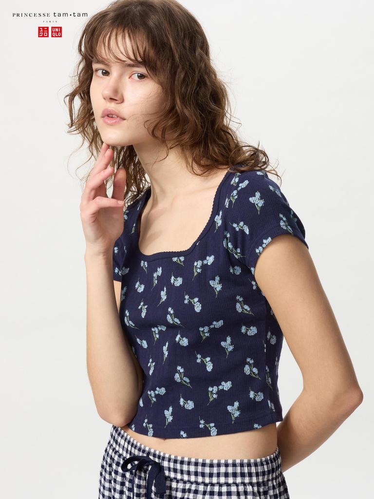 Uniqlo Japan Point Tail Square Neck Tee