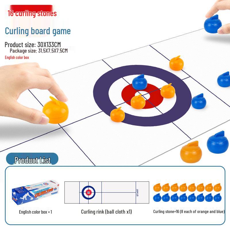 Cross-border Sports Set: Curling, Golf, Basketball, Football, Bowling - Interactive Educational Toys for Parent-Child Play