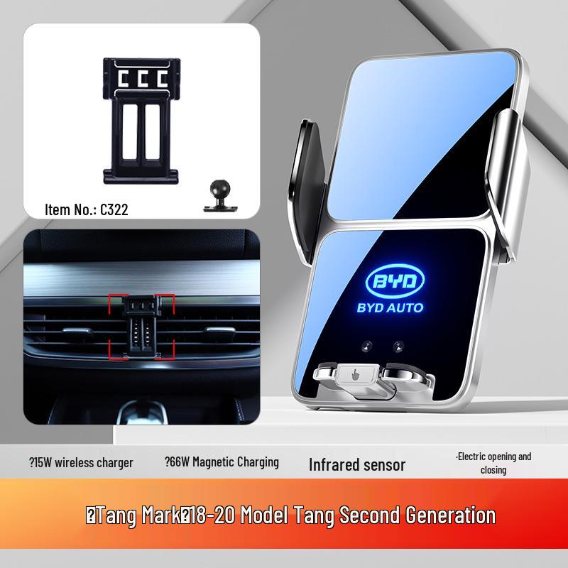 BYD Car Mobile Phone Holder for Dolphin, Qin PLUS, Han EV, Tang DMI, Song MAX, Yuan PRO, and E5
