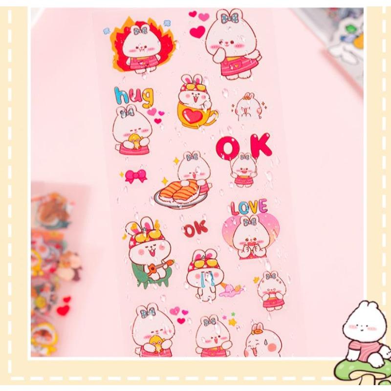 Pet Planet Series Waterproof Pvc Children'S Creative Stickers, Cartoon Cute Stickers, Planner Material Package Gifts