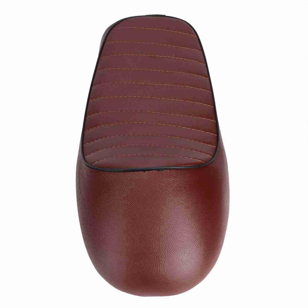 Motorcycle PU Leather Vintage Cafe Racer Refit Seat Flat Saddle Cushion for CG125 GN CG CB400SS