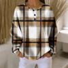 Women's Casual Shirts Long Sleeve Tops Button Up V Neck Loose Knit Fall Favorites For Women