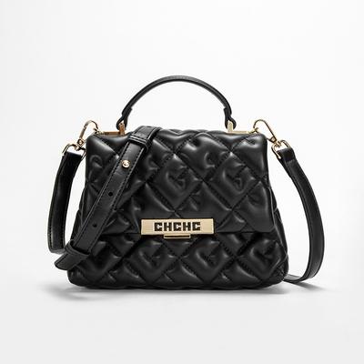 Fashion Classic  New Women's Crossbody Large Capacity Bag PU Material Solid Color Letter Element Women's Shoulder Bag