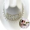 BrideToBe Cowboy Hat Role Play Costume Hat Wide Brims Hat Music Festival Fedoras