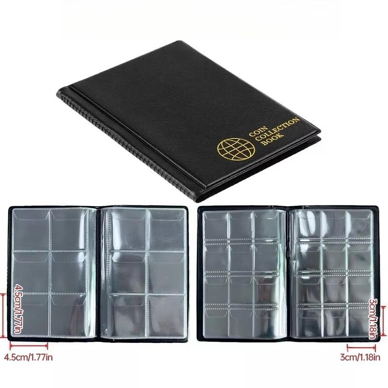 120/60 Grid Commemorative Coins Storage Organizer Clear PVC Money Holder Album Large-Capacity Coin Binder Collection