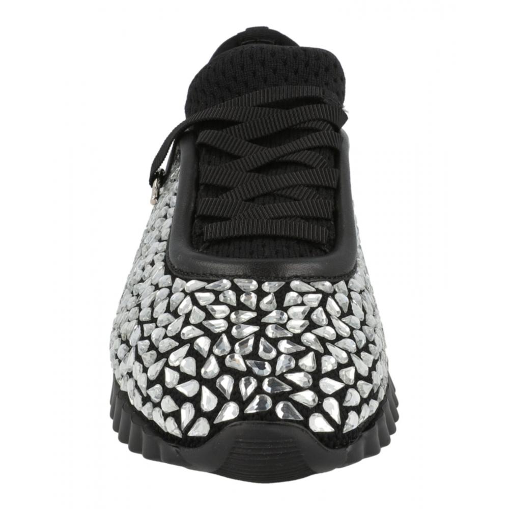 Salvatore Ferragamo Crystal Embellished Sneakers Black