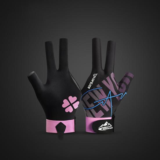 1Pc Billiards Glove Stretch Breathable Anti-slip Sweat-absorbing Men Women Left Hand Snooker Cue Sport 3-Finger Glove Billiards Accessories