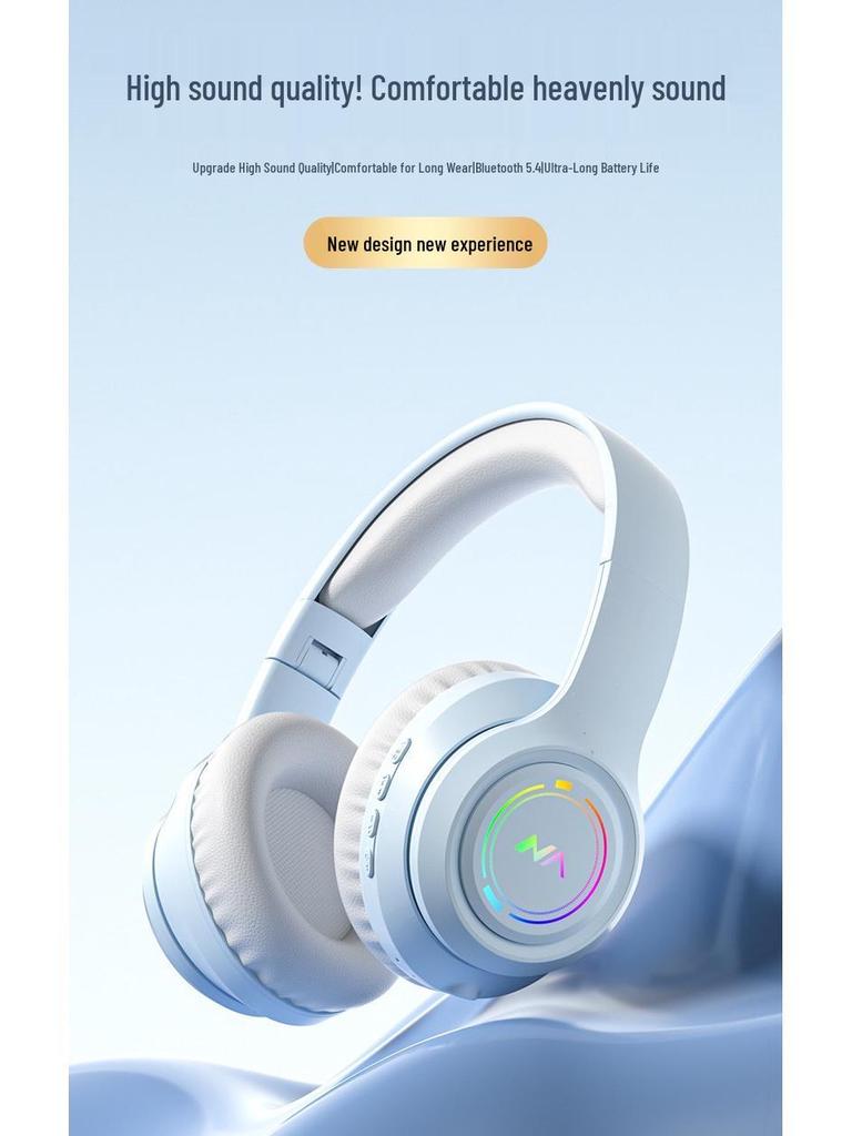 SD-04 Wireless Bluetooth Over-Ear Luminous Bass Gaming Headset