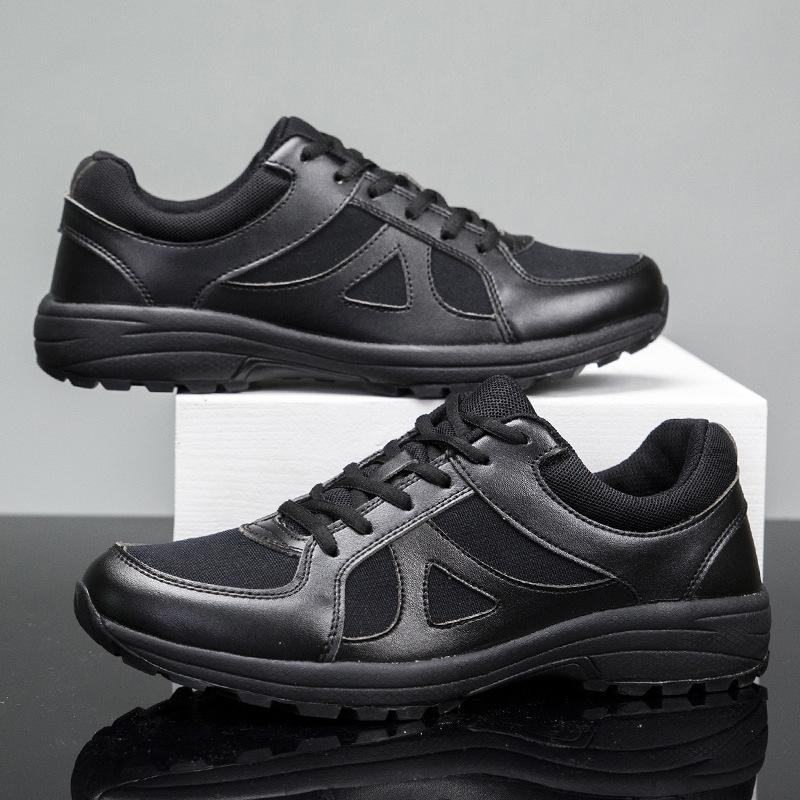 Spring and autumn training shoes men's black physical shoes fire training shoes labor insurance rubber shoes liberation shoes sports shoes running
