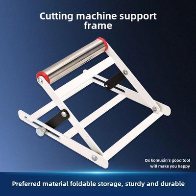 Adjustable Lifting Stainless Steel Cutting Machine Bracket, Foldable Support Frame for Unloading.