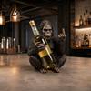 Talos Gorilla Weinflaschenhalter, Stabiler Einzelhalter, Langlebiger Harz-Affe für Küchentheke Bar