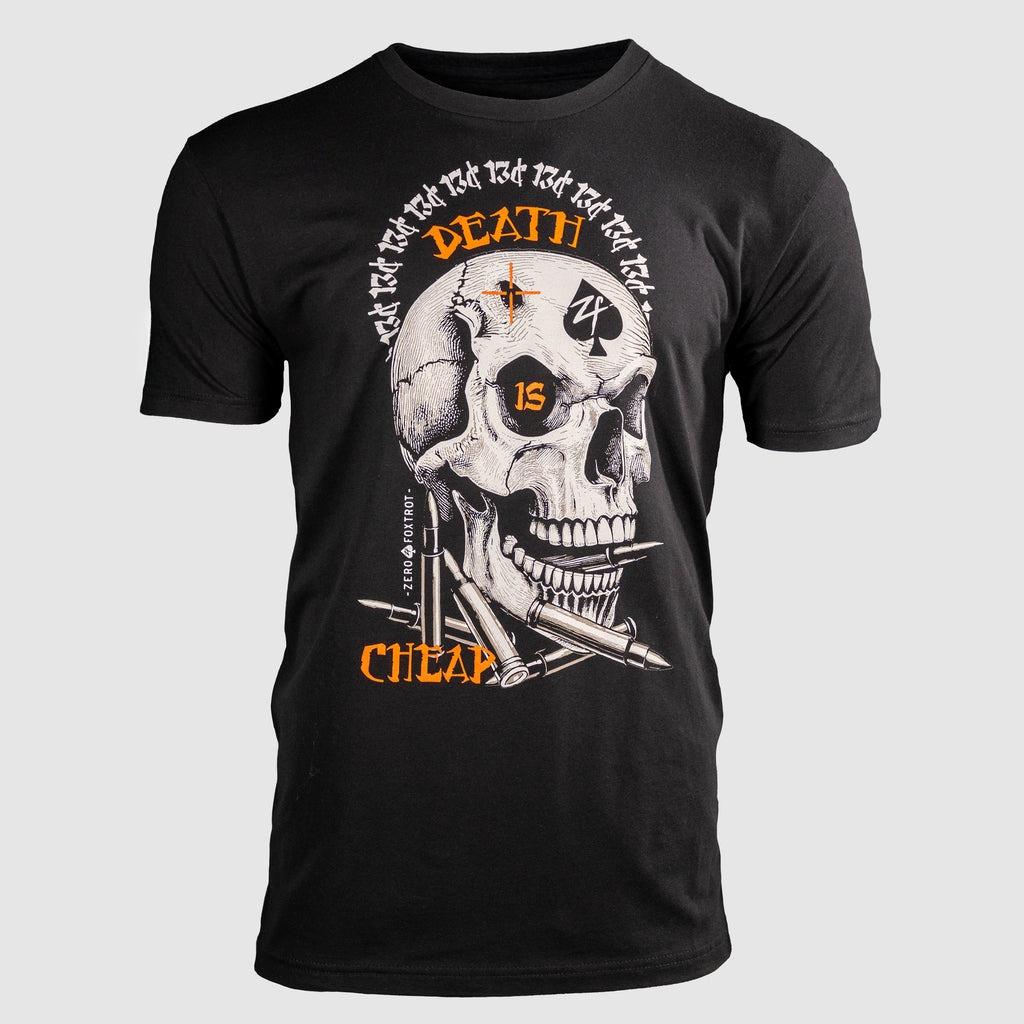 

Death Is Cheap Military Training Tactical Casual Tshirt Mens and Womens Luxury Brand Top 4XL