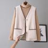 Vests New Spring Autumn Women Button Waistcoat Lamb Hair Winter Thermal Warm Thick Fleece Vests Sleeveless Jacket Ladies Coats