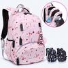 Grand cartable mignon Étudiant Sac à dos scolaire Imprimé Sac à dos imperméable Sacs à dos pour l'école primaire pour adolescentes enfants mochila