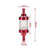 Motorcycle Gasoline Filter 8mm CNC Aluminum Universal Alloy Glass Gas Fuel for Motocross Bike ATV Quad Parts Accessories