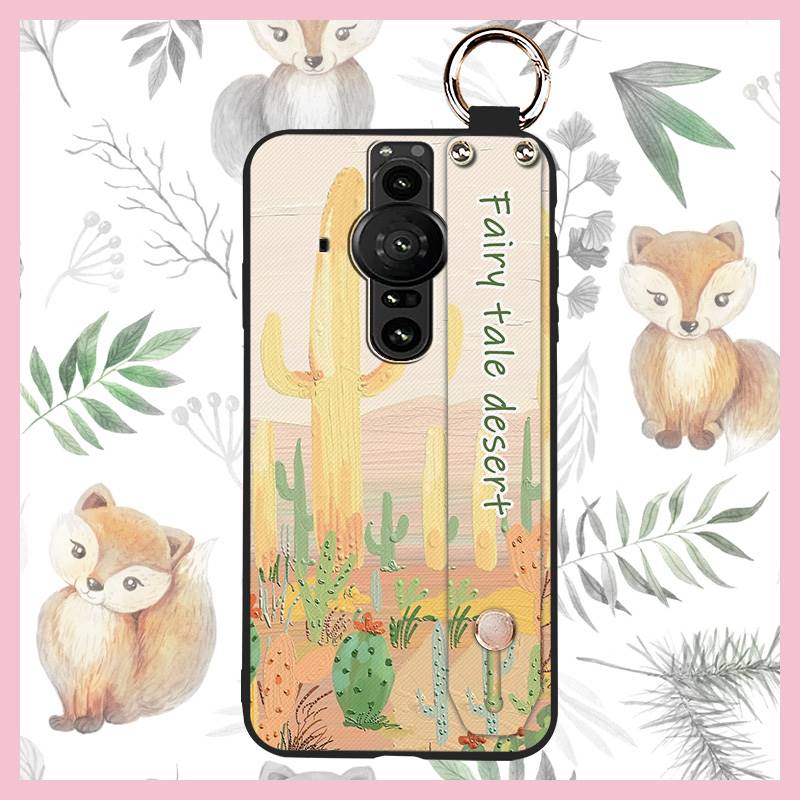 Shockproof Soft case Phone Case For Sony Xperia Pro-I Dirt-resistant Durable Back Cover Anti-dust Wristband Protective