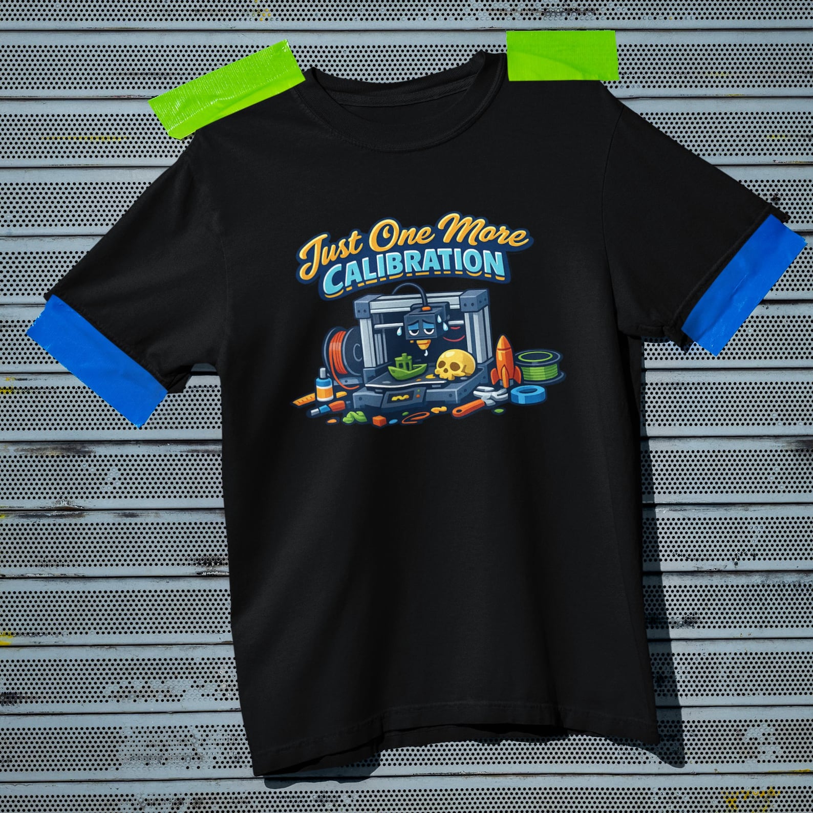 Just One More Calibration Shirt | Funny 3D Printer T-Shirt | Maker Nerd Gift | Comfort Colors 1717 3XL