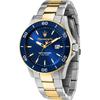 Competizione Diver Blue Stainless Steel Bicolor Men's Quartz Watch with Date and Ceramic Bezel R8873600010