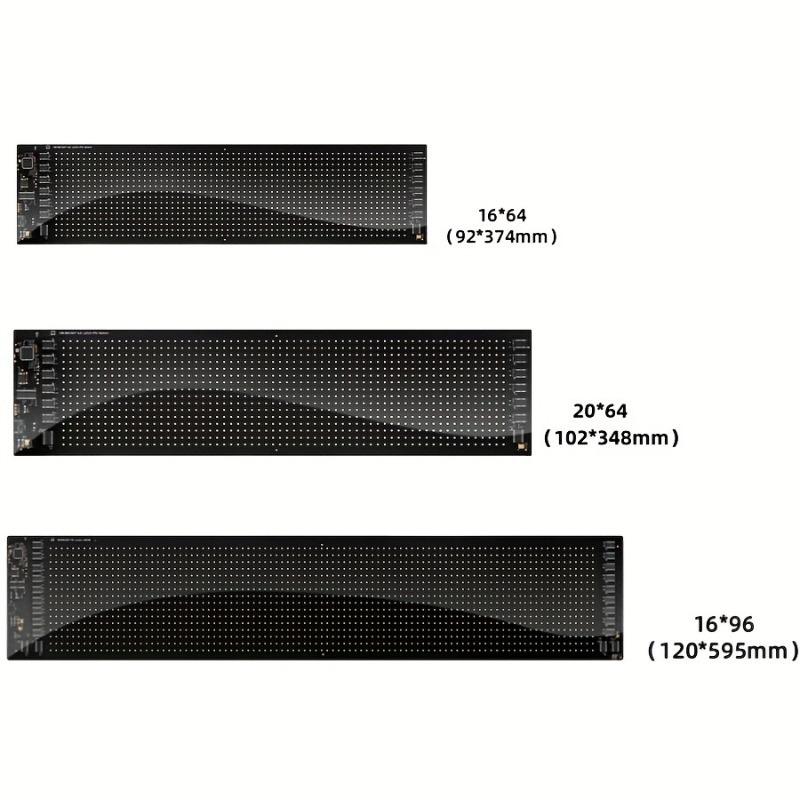 2Pcs 23.4''x4.72'' Devil's Eye LED Light Truck Dynamic IP44 Eye Light Car Display Screen Car Stickers Emoji Light for Trucks