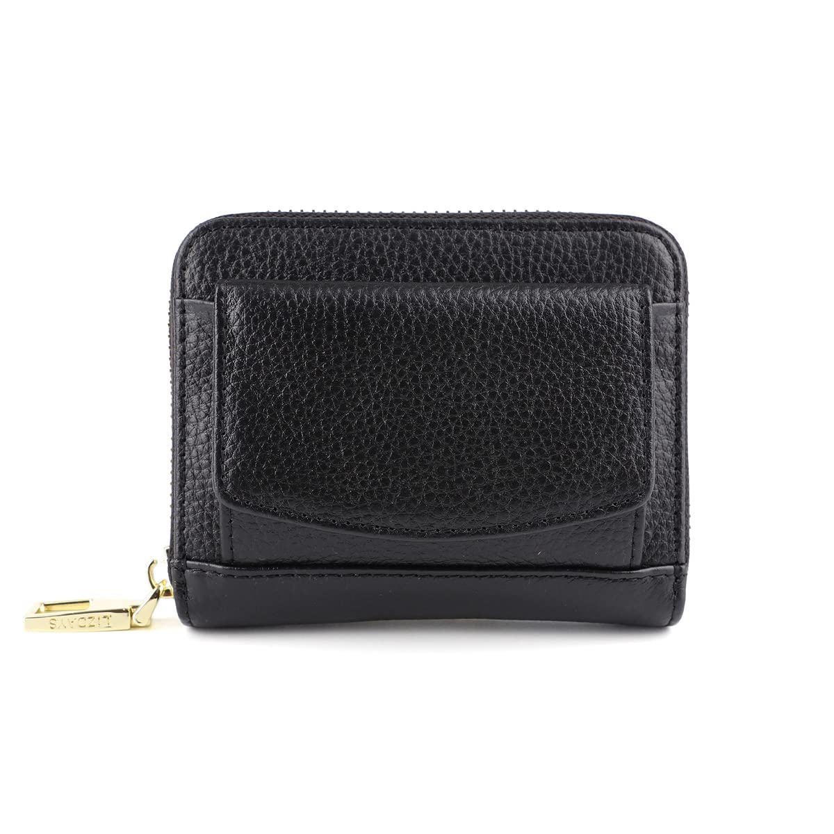 Мини-кошелек Lizdays, Картхолдер, Защита от подделки купюр, Гармошка, Большая вместимость, Кошелек для монет, Защита от скимминга (черный)