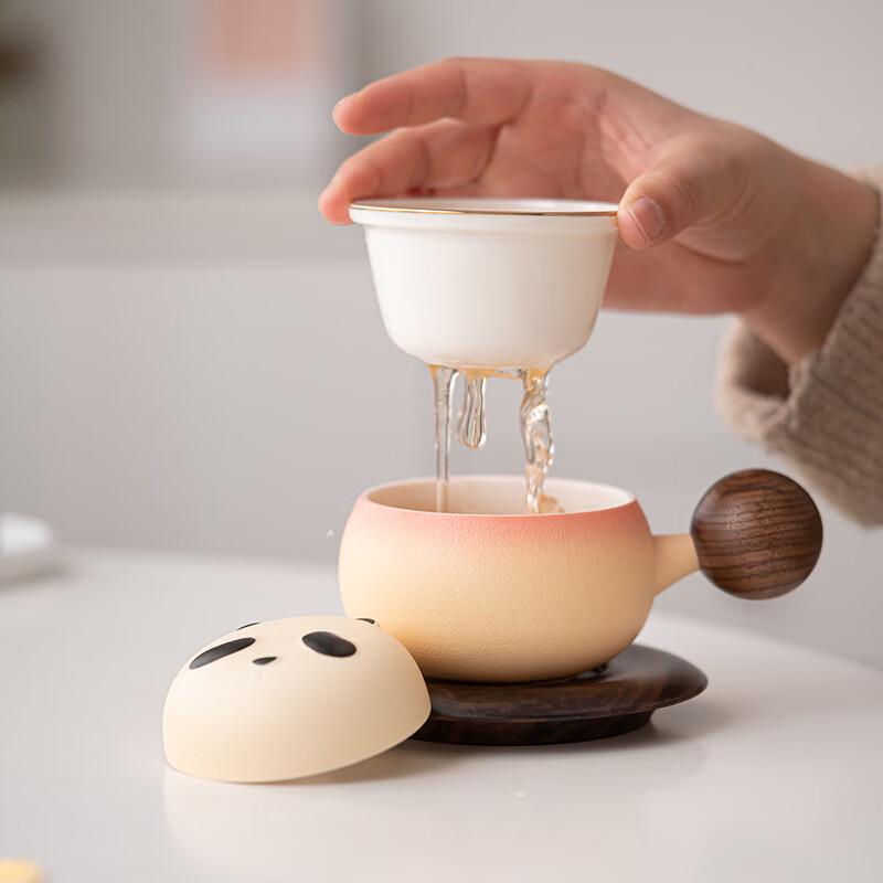 Sushih Ceramic Panda Tea Infuser & Coffee Mug