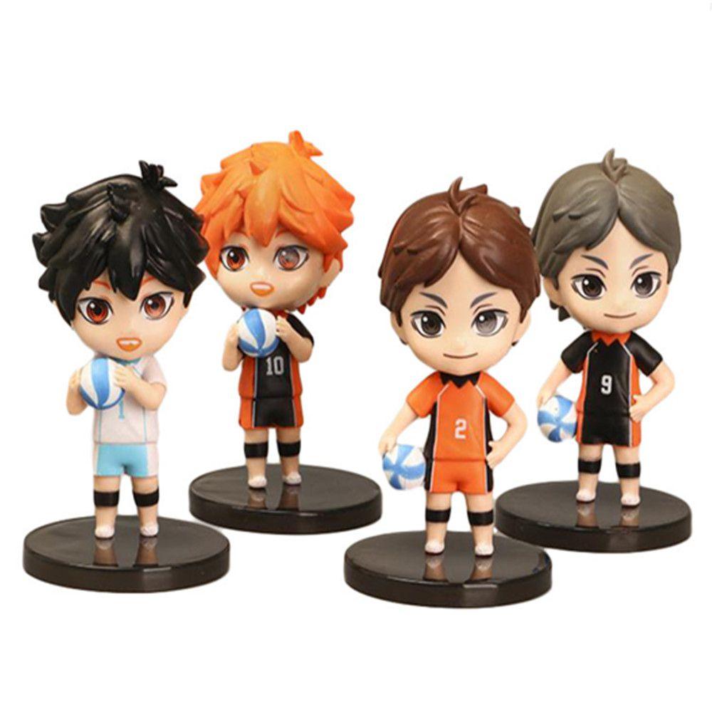 

Экшн 4шт/набор Фигурки Хайкью Хината Шоё Волейболист Подарок Коллекционная Игрушка