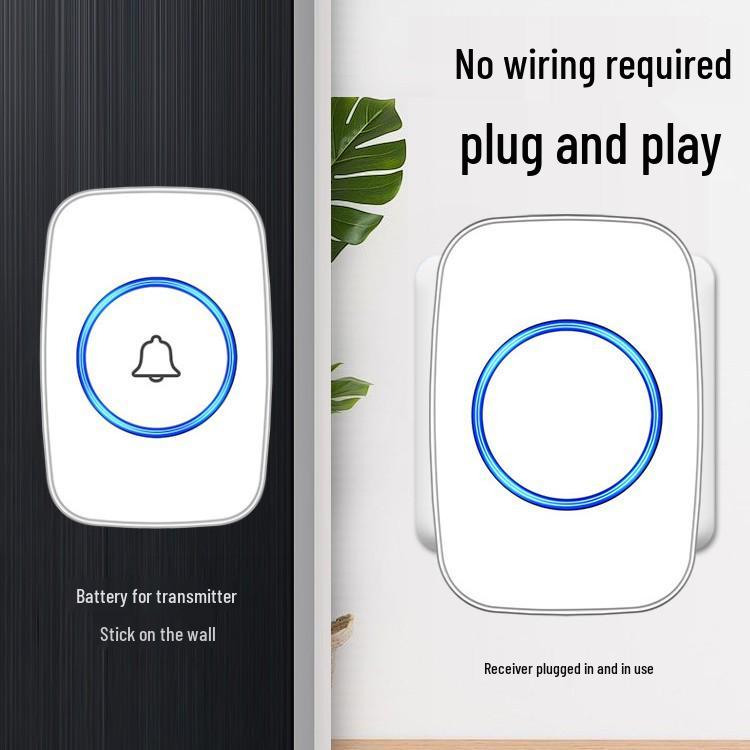 Battery-Free Wireless Doorbell with Ultra-Long Range & Waterproof Smart Pager for Elderly