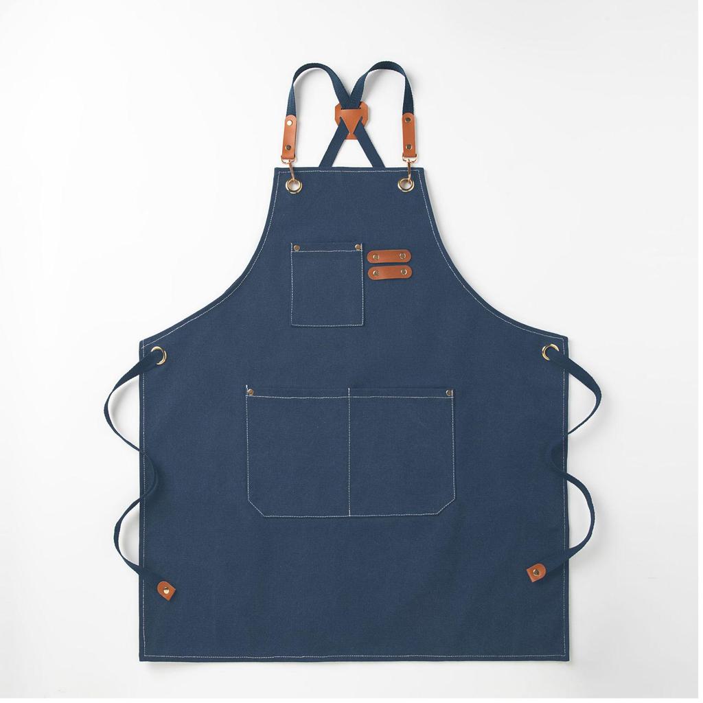 Waterproof & Oil-proof Wear-resistant Canvas Apron for Cross-border Trade