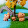 10pcs/Set Capybara Simulation Animals Model Mini Kapibare Action Figures Figurine Home Decoration Kids Gift Poseable Articulated Scale Detailed