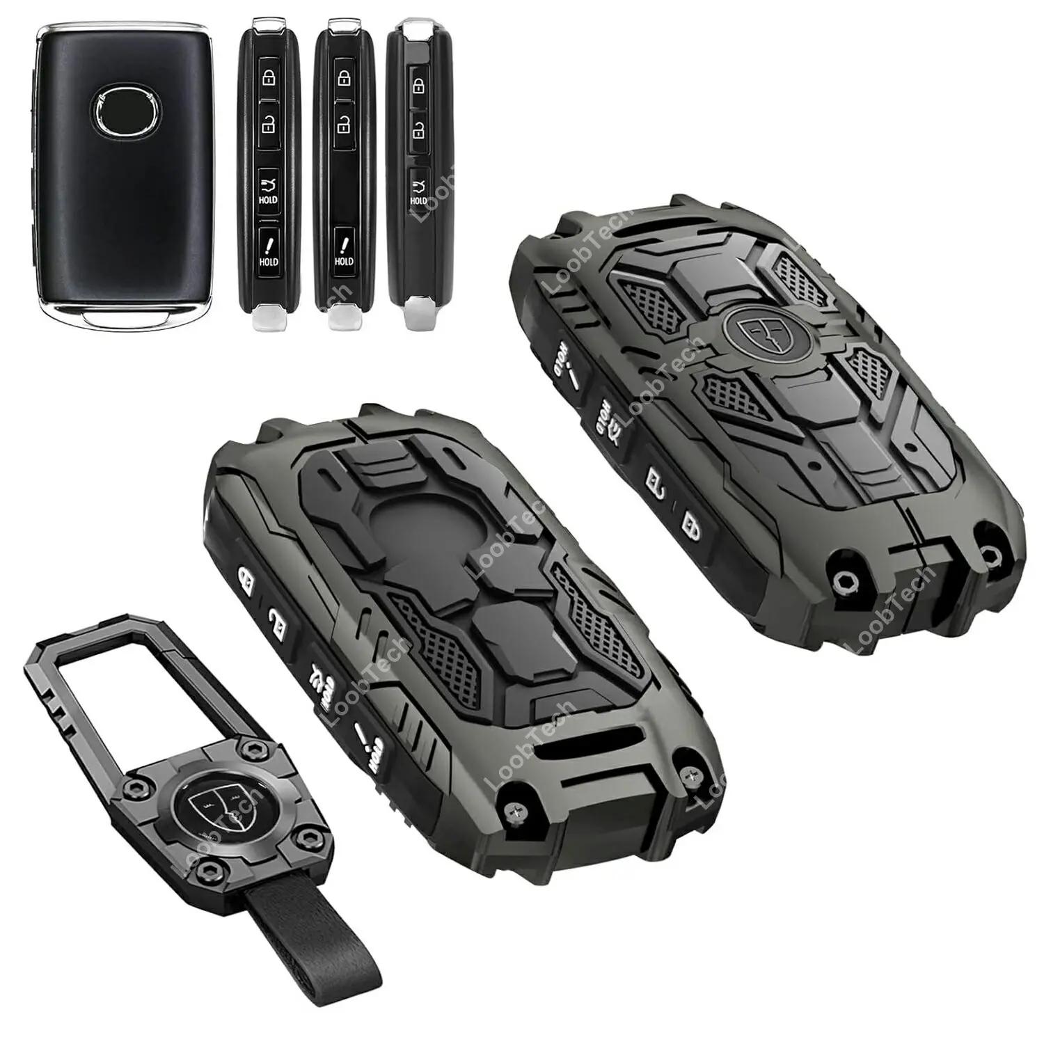 

Key Case for Car Heavy Zinc Alloy Key Fob Cover for 2019-2024 2025 Mazda CX-5/30/50/70/90 Metal Key Case Protector Keychain, 4