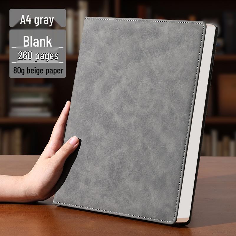 A4 Premium Leather Notebook for Business, Office, or Study - Customizable with Logo