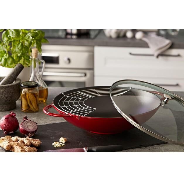 Сковорода-вок Zwilling Staub 37 см красная 5,7 л (1313906)