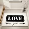 modern word art fashion family LOVE Home Bedside Rug Kitchen Bath Floor Mat Hallway Balcony Carpet Entrance Doormat hogar Decor