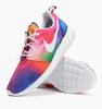 Men's Sneakers Nike Roshe Run Tie Dye Rainbow Court Purple/White-Total Crimson