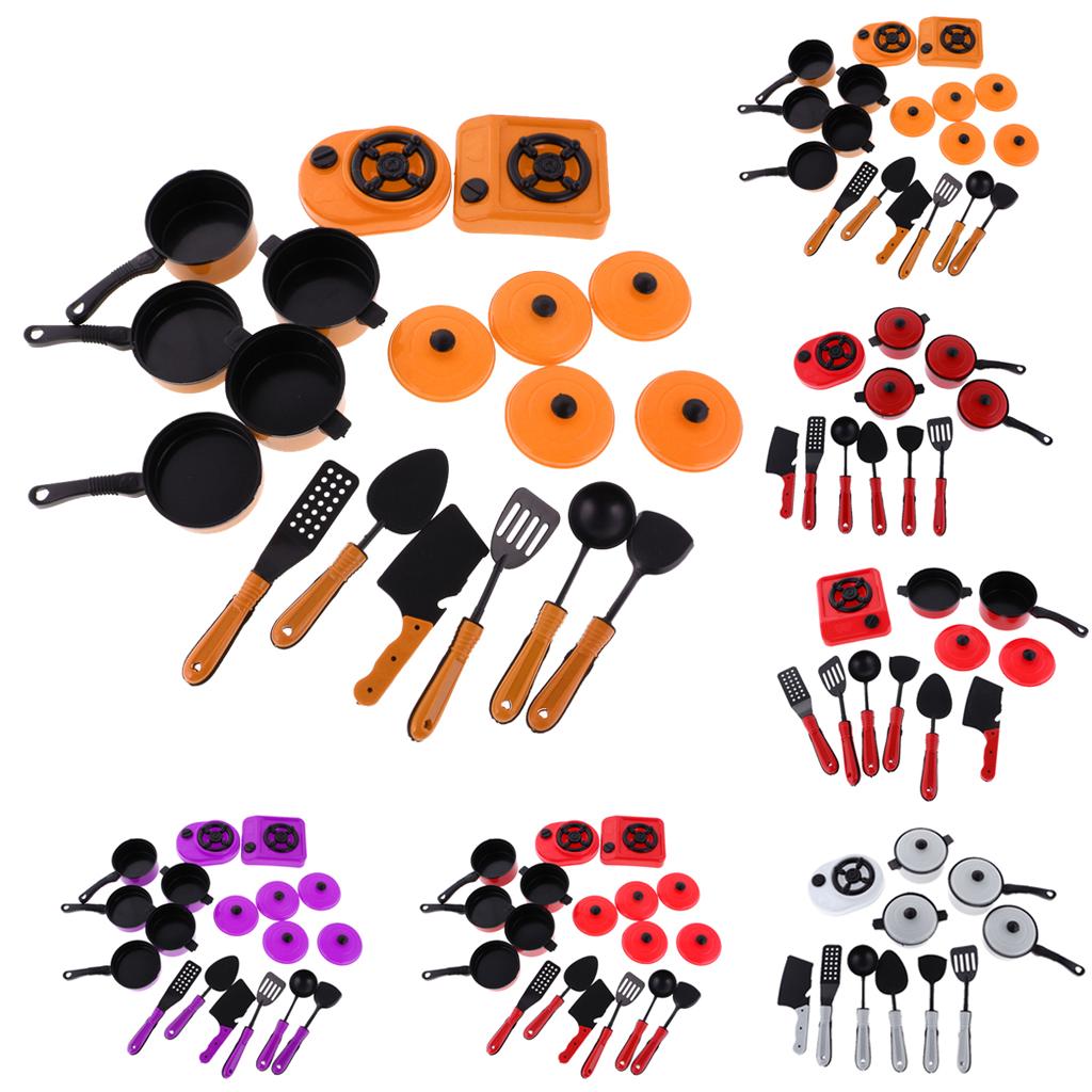 1 Sets Pots and Pans Kitchen Cookware Set for Children Play House Toys Simulation Utensils