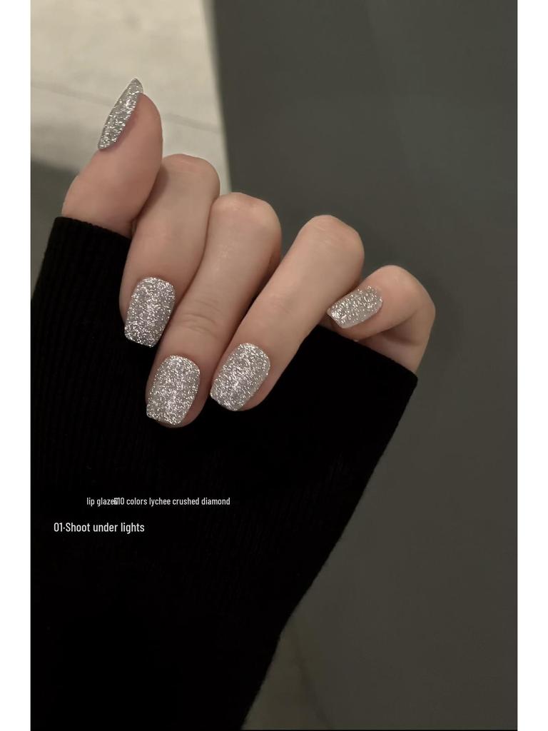 2025 High-End Nude Gel Nail Polish Bundle - 10 Colors, Crushed Diamond Finish, Ultra Glittering, Skin-Brightening