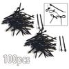 100*Universal Push Mount Cable Zip Ties Car Wire Loom Routing Retainer Clips