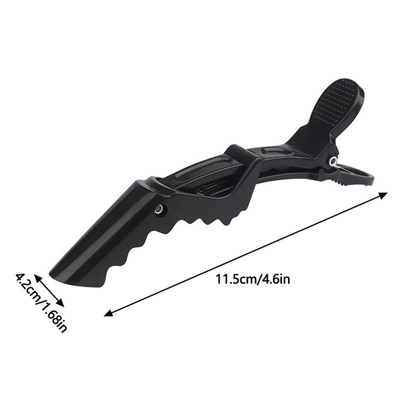 6 ks Plastové aligátoří sponky do vlasů, Kadeřnické svorky, Skřipce do vlasů, Profesionální kadeřník, Salonní stylingové sponky, Vlasové doplňky